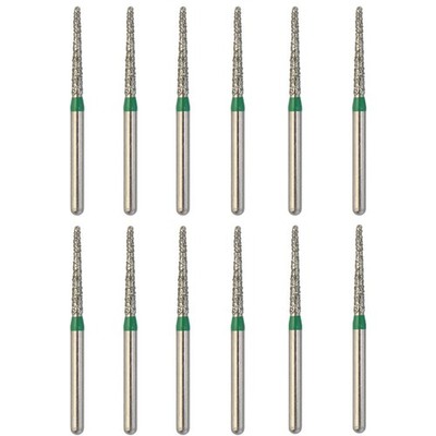 Dental Diamond Burs FG TF-11C Taper Flat End High Speed Burr Coarse Grit Green