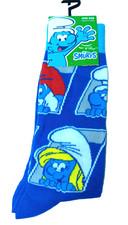 THE SMURFS - 3 Smurfette  s- ONE SIZE Novelty socks - Shoe Size US 7-12 , 1 Pr Br