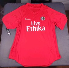 Ethika Live 2 Button Soccer Jersey Red Size 2XL NWT