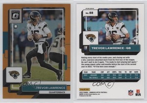 2022 Panini Donruss Optic Orange Prizm /199 Trevor Lawrence #88
