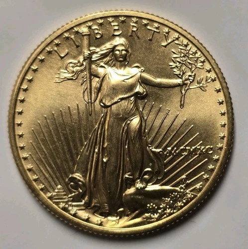 1990 1/2 OZ $25 Gold American Eagle Gem BU