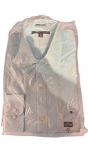 Tommy Hilfiger Men  s Dress Shirt 15.5 32/33 Turquoise Blue Cotton Long Sleeve