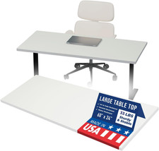 Officesimpli 60 X 24 Inch Desk Top, Made in USA Replacement Table Top for Sit-To