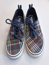 Sperry Top-Sider Crest Vibe Plaid Sneakers Women s Size 6 Memory Foam Slip On