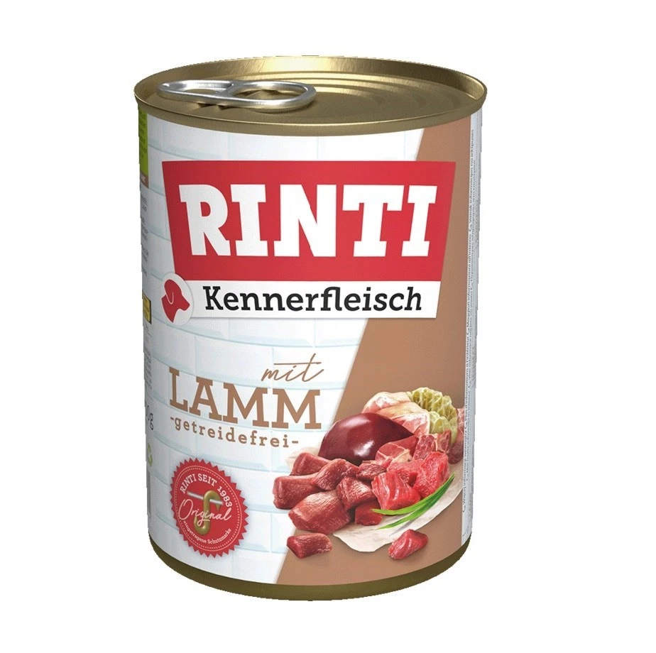 4000158910561 RINTI Kennerfleisch Lamb - Nassfutter für Hunde - 400g RINTI