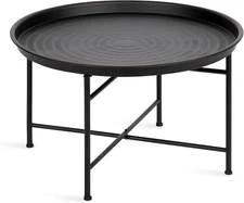 Mahdavi Modern Coffee Table, 26 X 26 X 16, Black, Unique Coffee Table with Sophi