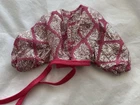 Barbie Clone Wrap Top Silver Metallic Pink Sheer Vintage 80s 90s