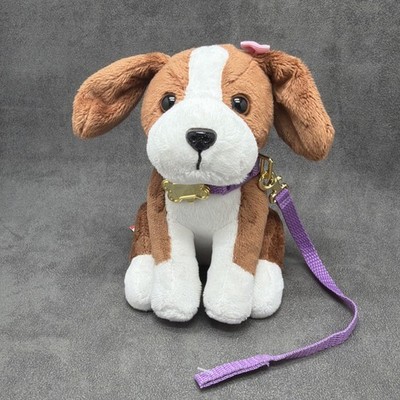 Battat Our Generation Elsie Beagle Puppy Dog Plush Stuffed Animal Pink Bow