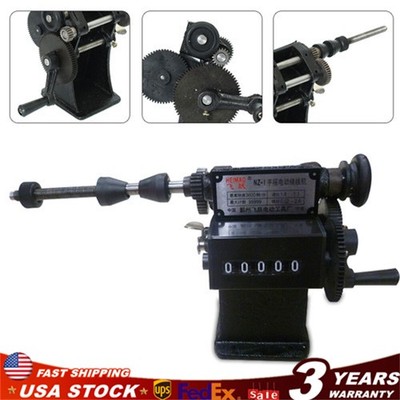 Dual Purpose Manual Coil Winder Machine Counter Wire Coil Winding Tool 0-99999