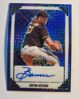 2024 Leaf Metal Boston Bateman Prismatic Blue Mojo RC AU SN 7/7 Orioles