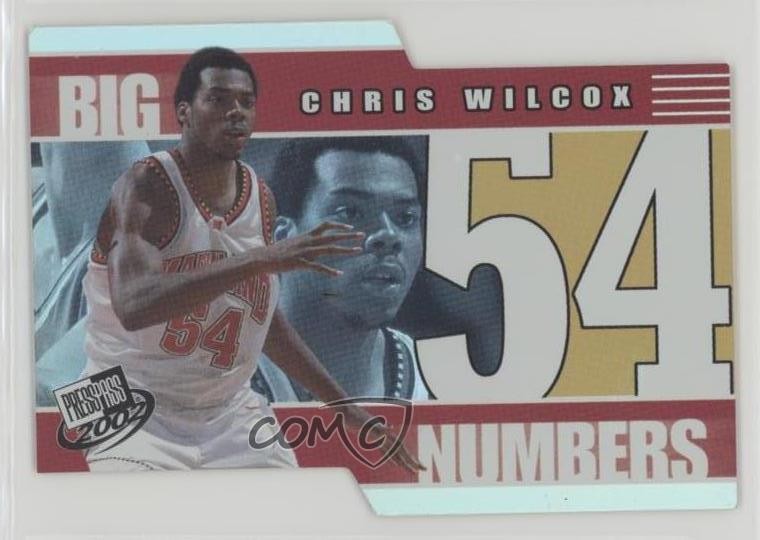 2002-03 Press Pass Big Numbers Chris Wilcox #BN24 0o9