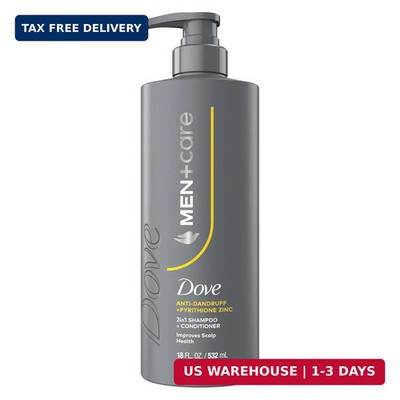DOVE MEN+CARE 2-in-1 Shampoo + Conditioner Anti-Dandruff 1 ct to Improve Scalp H