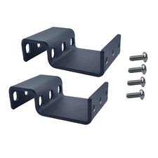 Compatible 1RU Recessed Rack Adapter-for 1.75" H x 19" W x  D, black