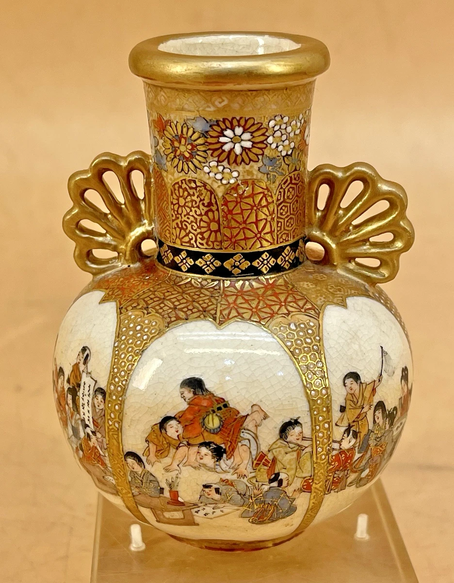 萨摩在日本古董花瓶| eBay