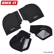 MOTORCYCLE HANDLEBAR MUFFS OVER GLOVES WATERPROOF MOTORBIKE / BIKE HAND MUFF