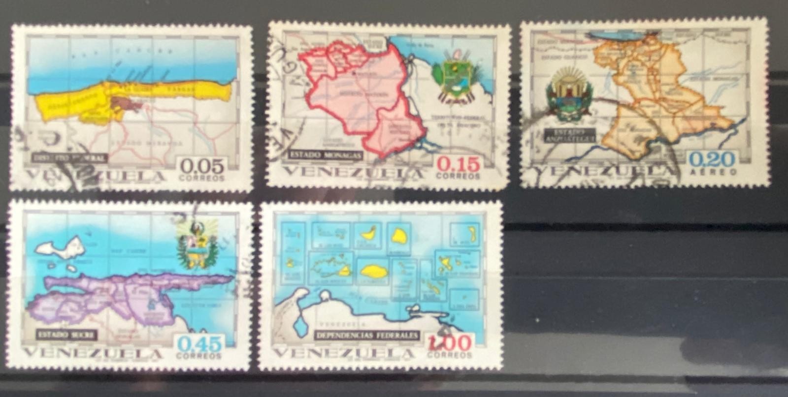 Venezuela 1971 Map Part Set Used T264