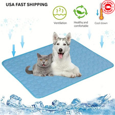 pet cooling mat dog summer pad bed cat cool cushion comfortable blanket puppy ic