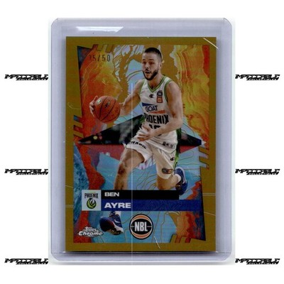 2024-25 Topps Chrome NBL - Gold #72 Ben Ayre /50