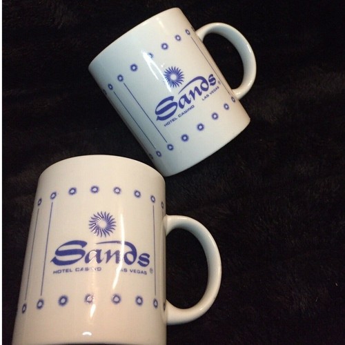2 Vintage Historic Sands Hotel Casino Las Vegas Mugs Collectible Souvenir Cups - Picture 2 of 8