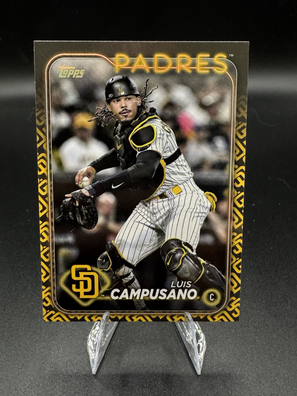 2024 Topps Series 1 Luis Campusano Team Color Border Variation SP Padres #217
