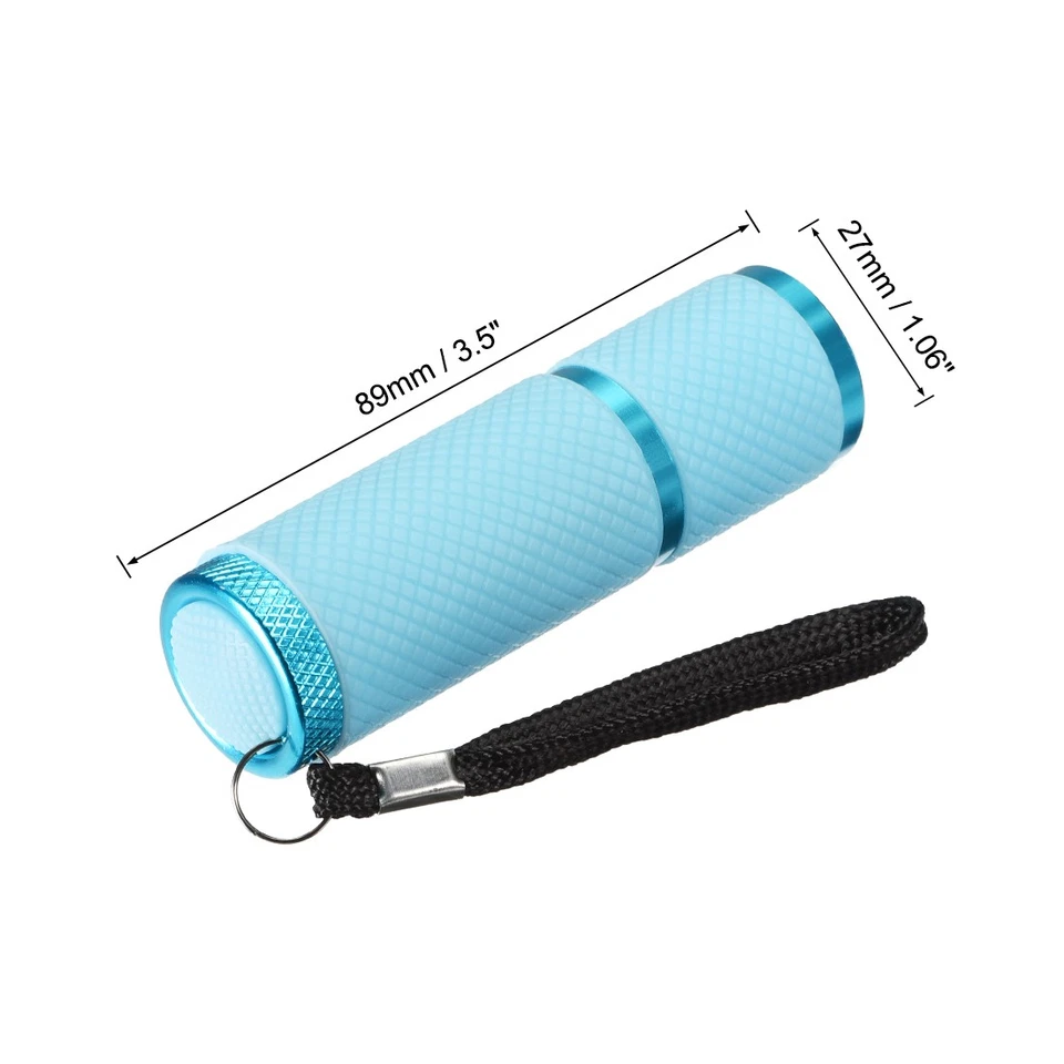 Linterna de aluminio UV de 9 LED de Batería AAA No incluidas multicolor 4pz. - Imagen 3 de 4