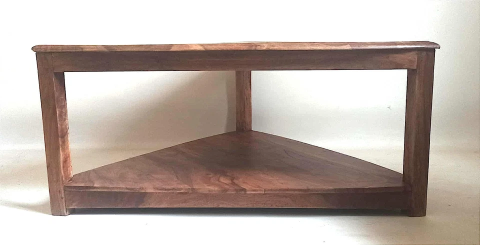 Table basse double plateaux teck Hauteur 41 cm - Photo 2/4