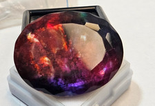 Opale-Like Bio 52+ Ct Ammolite Naturale Doppio Certificato EGL Gemma Sciolta