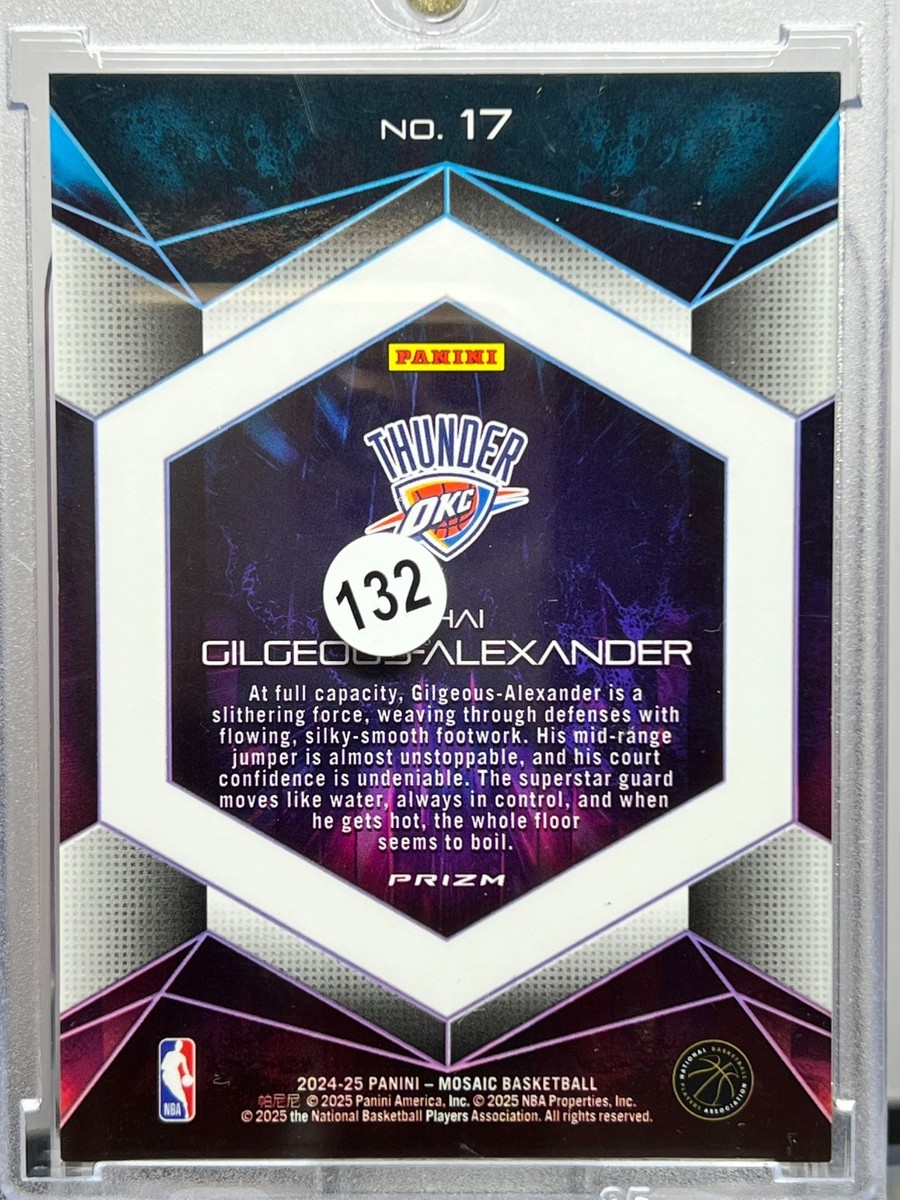 2024-25 Panini Mosaic Shai Gilgeous-Alexander Full Capacity CASE