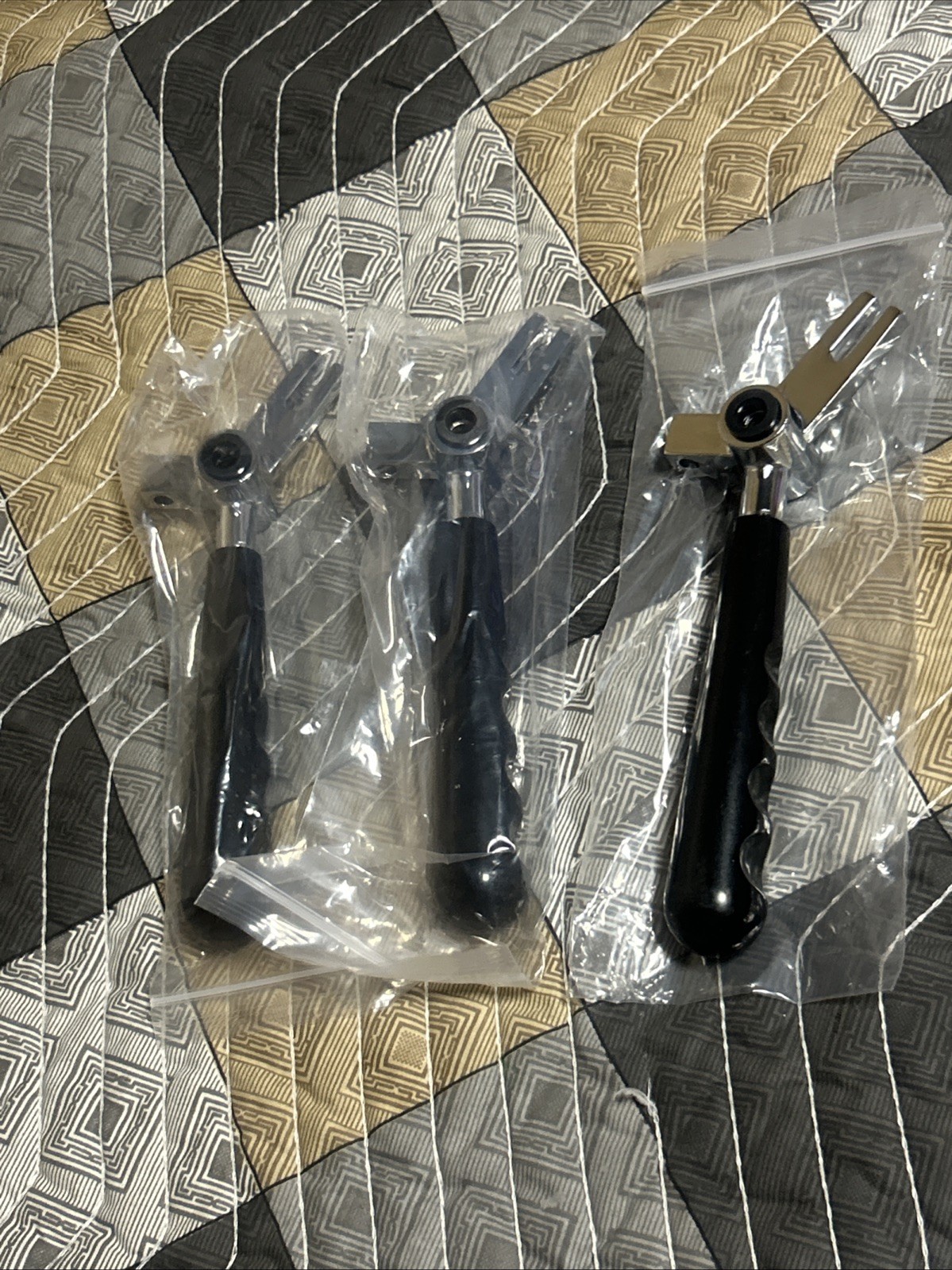 Fixotech 3-Pack Metal Replacement Handles For Vevor Soft Serve Ice Cream Machine