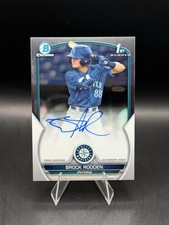 Brock Rodden 2023 Bowman Chrome 1st Bowman Auto 🔥 RC Mariners