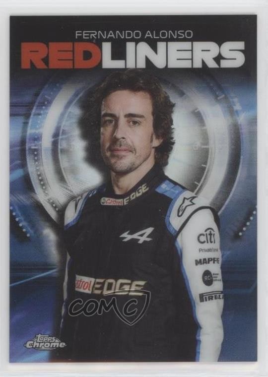 2021 Topps Chrome Formula 1 Redliners Max Out Fernando Alonso #RL-6 3g2