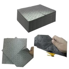 Oil Absorbent Pads, 13"x9.8" Drip Spill Universal Pads for 30 Gray 13"x9.8"