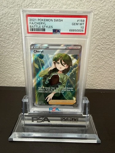 2021 Pokemon CHERYL Sword & Shield Battle Styles 159 HOLO Full Art PSA 10 GEM MT