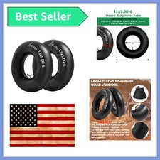 Universal 13x5.00-6 Inner Tubes with TR87 Valve Stem - 2-Pack Replacement