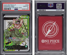 2026 ONE PIECE CARD JPN RORONOA ZORO SERIALIZED TOP PRIZE ASIA OP12-020 PSA 10