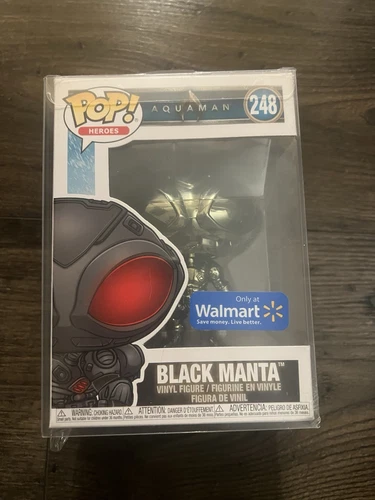 Funko Pop Heroes Aquaman Black Manta Metallic Good 248 Vinyl Figure,Brand New