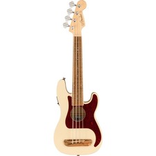 Fender Fullerton Precision Bass Ukulele Olympic White - Ukulele basso con tasti