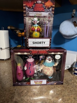 NECA Toony Terrors Killer Klowns From Outer Space Slim Chubby And Shorty