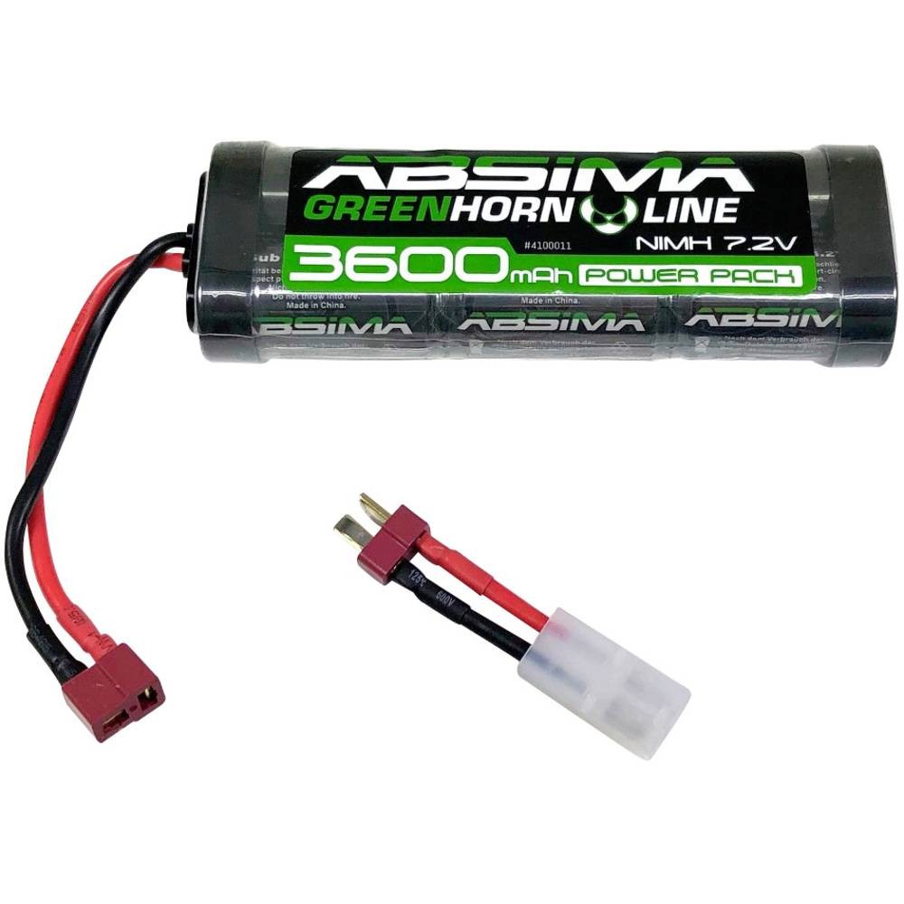 Batterie Absima NiMh 7.2V pour augmenter l'autonomie des voitures RC 1/10