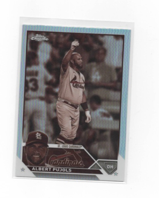 2023 Topps Chrome - Albert Pujols #143 Sepia Refractor Cardinals HOF