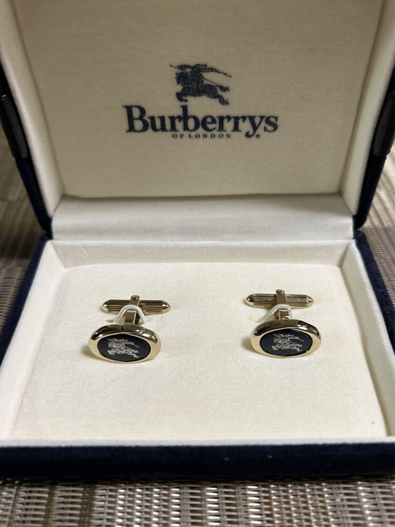 Burberry Authentic Cufflinks Cuff's Button Oval S… - image 1