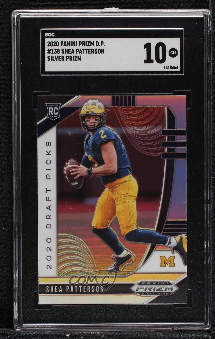 2020 Panini Prizm Draft Picks Rookies Silver Shea Patterson #138 Rookie RC p7m