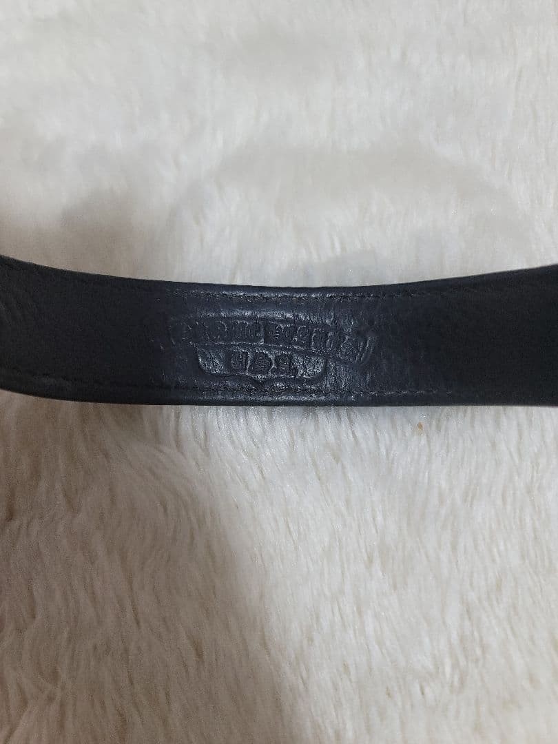 CHROME HEARTS Rolling Stones Lip Tongue 3 Button 2 Snap Leather Bracelet thumbnail 5