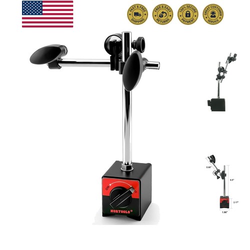 Magnetic Base,Dial Gage Holder Magnetic Base for Dial Indicators with Fine Ad... - Picture 1 of 8