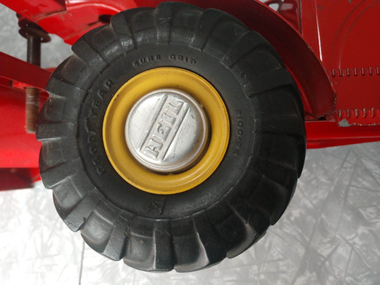 Doepke Heiliner Model Toys Earth Mover Scraper Pressed Steel Toy 1950s