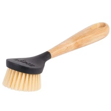 Lodge Cast Iron Scrub Brush, 10", Set of 2 Natural Wood 