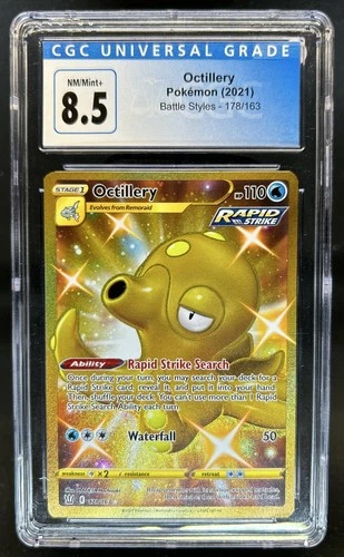 2021 Pokemon SWSH Battle Styles Octillery #178/163 CGC 8.5