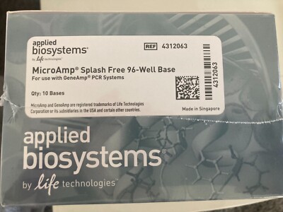 MicroAmp  Splash Free 96-Well Base For use with GeneAmp PCR Systems.