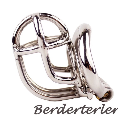 Stainless Steel Chastity Device Ergonomic Cage Stealth Lock With Curved ...