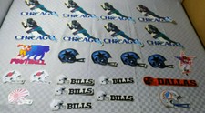 LOTTO ADESIVI VINTAGE FOOTBALL AMERICANO STICKERS AUFKLEBER 